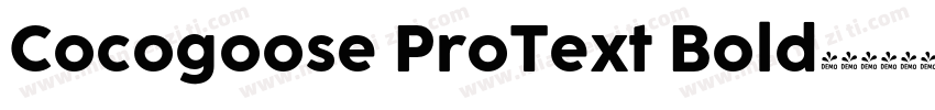 Cocogoose ProText Bold字体转换
